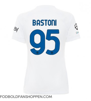 Inter Milan Alessandro Bastoni #95 Udebanetrøje Dame 2023-24 Kortærmet